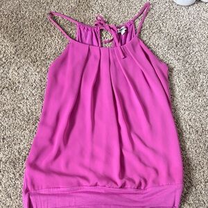 Women's Pink Sleeveless Top